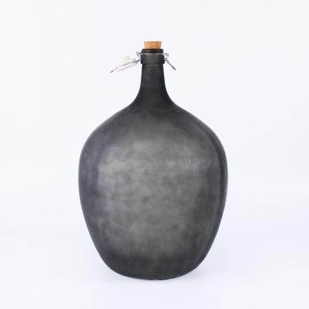 Бутыль 25л "Винная" Черная с бугельной крышкой