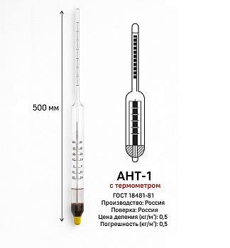 Ареометр для нефти и нефтепродуктов АНТ-1 (1010...1070) кг/м3, (ГОСТ 18481-81)