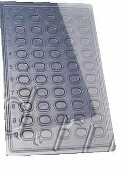 Планшет для определения групп крови П-50, прозрачный