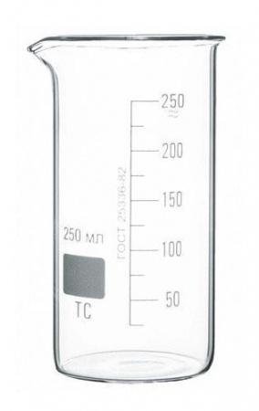 Стакан лабораторный высокий В-1-50, 50 мл, с носиком (ГОСТ 25336-82) - В наличии