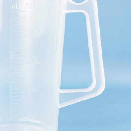Мензурка (Стакан) с ручкой 5drops-2000, на 2000 мл, полипропилен, градуированная