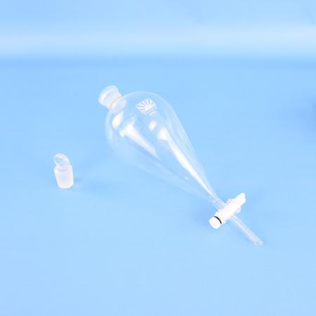 Воронка делительная грушевидная ВД-3-1000, 1000 мл, с фторопластовым краном, ISO 4800