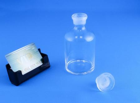 Склянка (штанглас) 5drops, 250 мл, светлое стекло, с притёртой пробкой, узкое горло