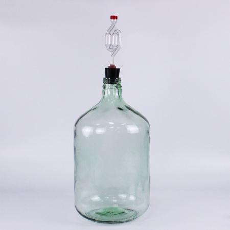 Стеклянная бутыль СССР, 10 л Зеленая