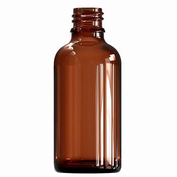 Флакон для капель ФК-50-18, 50 мл, темное стекло, винт., горло G18, 109 шт/упак