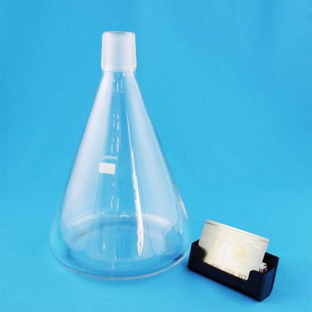 Отдельная дополнительная стеклянная приемная коническая колба на 2000 мл с наружным шлифом 40/38 для системы вакуумной фильтрации "5Drops-MicroFiltr"