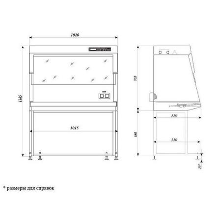 Ламинарный бокс БАВ-ПЦР-"Ламинар-С.", с УФ-рециркулятором воздуха Ламинарный бокс БАВ-ПЦР-"Ламинар-С.", с УФ-рециркулятором воздуха