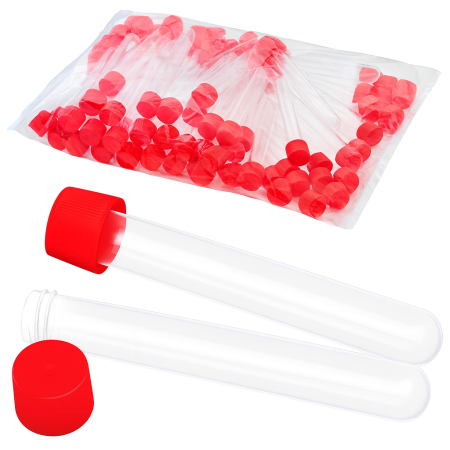 Пробирка цилиндрическая 15 мл, 16х120 мм, п/с, стерил., без град-ки, с винт., крышкой, M.Med, 100 шт/упак - В наличии