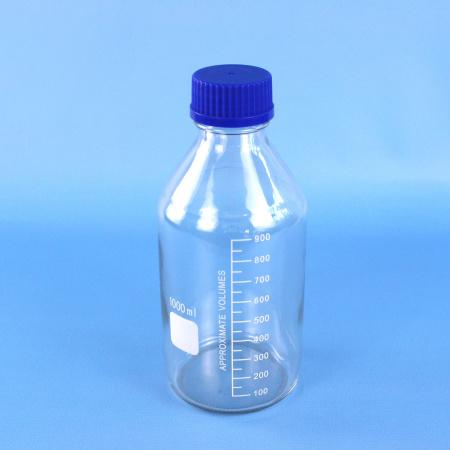 Банка для реактивов, 1000 мл, светлое стекло, градуированная - В наличии