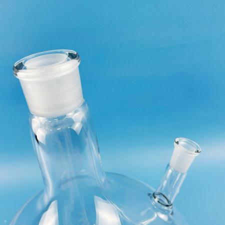 Колба круглодонная двугорлая КГУ-5000, 5000 мл, шлифы 29/32-14/23