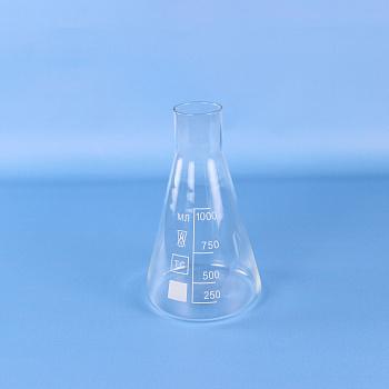 Колба коническая КН-2-1000-50, 1000 мл, горло 50 мм, без шлифа (ГОСТ 25336-82) Колба коническая КН-2-1000-50, 1000 мл, горло 50 мм, без шлифа (ГОСТ 25336-82)
