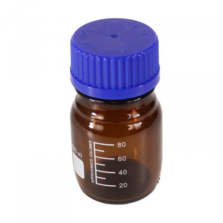 Банка для реактивов, 100 мл, темное стекло, градуированная Банка для реактивов, 100 мл, темное стекло, градуированная - В наличии