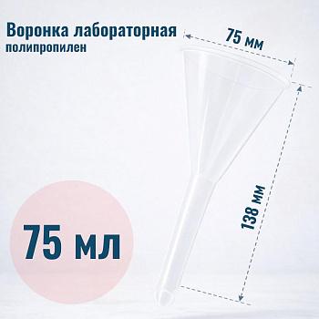 Воронка лабораторная, диаметр 75 мм, полипропилен