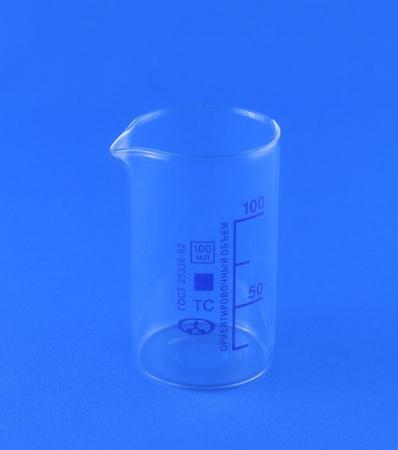 Стакан лабораторный высокий В-1-100, 100 мл, градуированный - В наличии