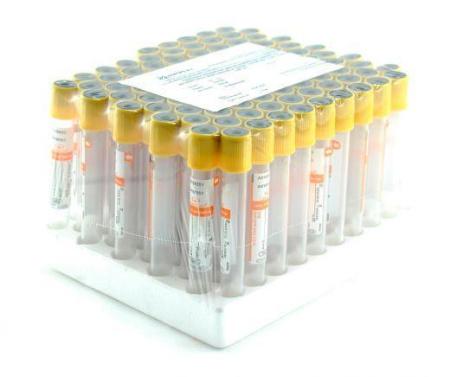 Пробирки вакуумные без наполнителя 10 мл, 16х100 мм, пластик, 100 шт, для исследования мочи - Под заказ