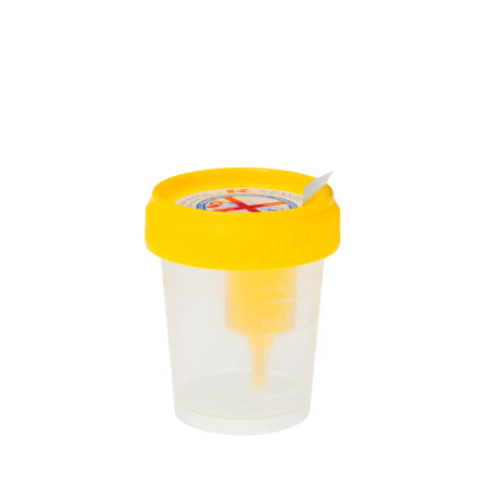 Контейнеры для взятия проб, 100 мл, со встроенным устройством под вакуумную пробирку, стерильные, 300 шт/упак Контейнеры для взятия проб, 100 мл, со встроенным устройством под вакуумную пробирку, стерильные, 300 шт/упак - Под заказ