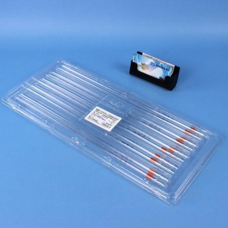 Пипетка градуированная 1-2-2-10, объем 10 мл, неполный слив, с расширением, 2 класс, 10 шт/упак