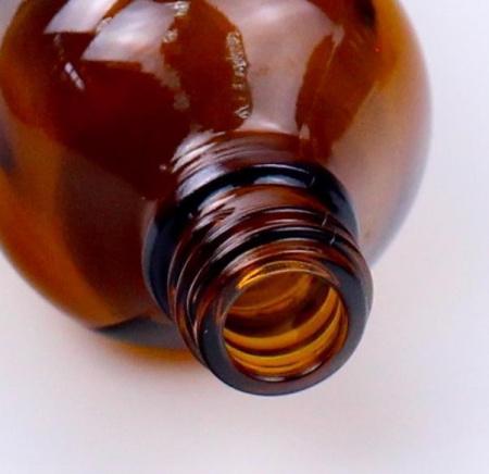 Флакон косметический 30 мл стеклянный с крышкой капельницей, 10 шт/упак