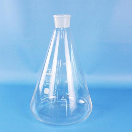Колба коническая (Эрленмейера) КН-1-5000, 5000 мл, шлиф 45/40 - В наличии
