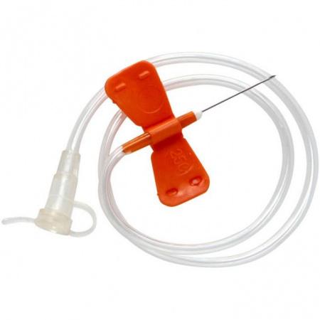 Перфузионное устройство катетер-бабочка с иглой 25G Луер (luer-Slip) . 100 шт/уп - В наличии