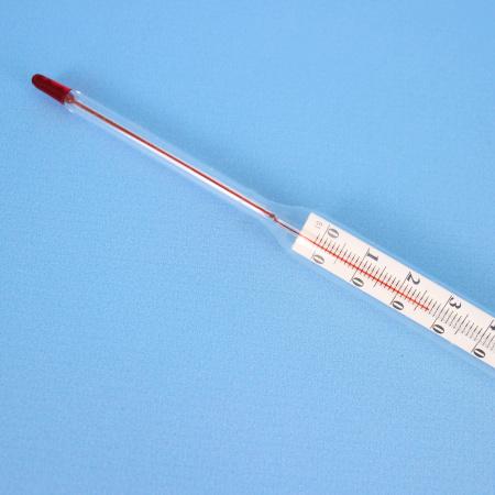 Термометр СП-2П (0…+100)°С - 220/100 ц.д.1., керосин, (ГОСТ 28498-90)