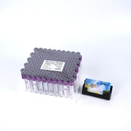 Пробирки с ЭДТА К2, 9 мл, 16х100, пластик, пластик, для гематологических исследований, 100 шт/упак, MMed