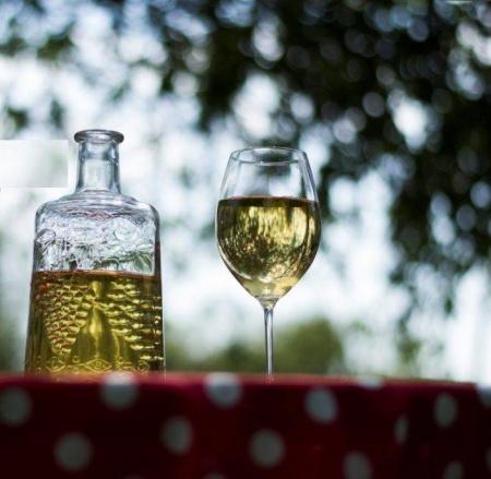 Стеклянный графин "Надежда" 1,5 литра, ручная работа