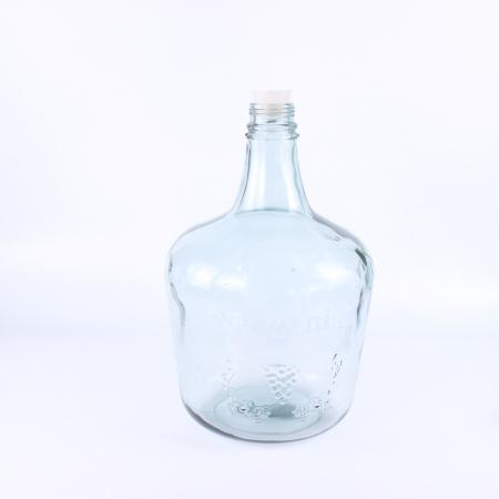 Стеклянная бутыль "Казацкий", 15 л, гладкая, светлое стекло