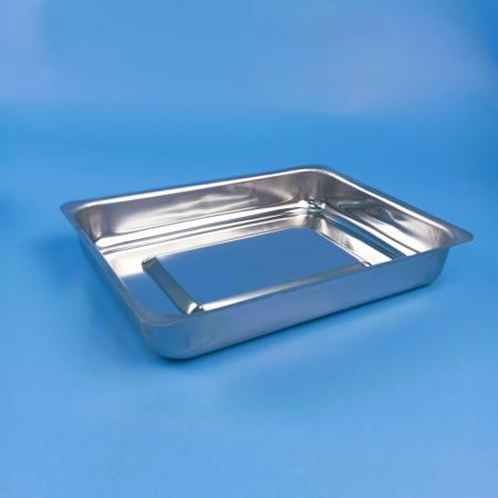 Лоток прямоугольный из нержавеющей стали 200х150х25 мм на 500 мл - В наличии