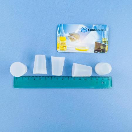 Пробка силиконовая по ГОСТу, № 19, 23/17 мм, 1 шт/упак Пробка силиконовая по ГОСТу, № 19, 23/17 мм, 1 шт/упак