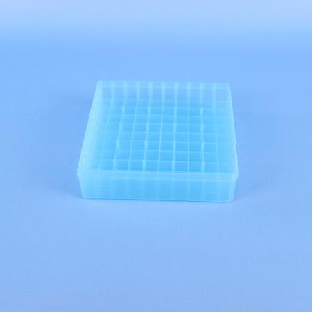 Штатив-бокс для криопробирок на 2 мл, ячейка 12 мм, 100 гнезд, п/п