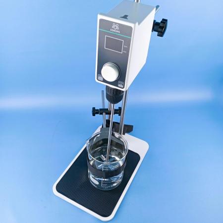 Верхнеприводная мешалка 5drops-OSS-30, с цифровым дисплеем, до 20 литров, с фиксатором посуды, максимальная вязкость 16000 Мпа