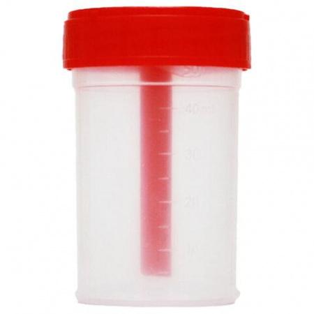 Контейнер лабораторный для взятия проб с завинчивающейся крышкой 30 мл, инд.упак, 500 шт/уп, FLm - В наличии