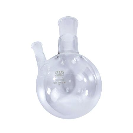 Колба круглодонная двугорлая КГУ-500, 500 мл, шлифы 29/32-14/23 - В наличии