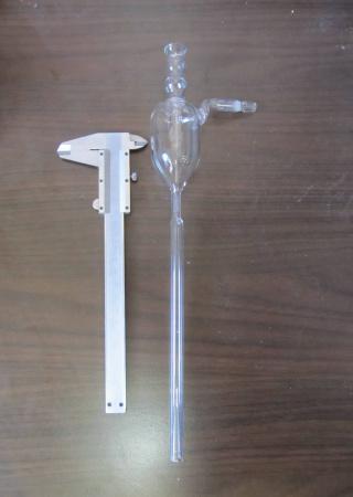 Стеклянный водоструйный насос с клапаном, дл. 330 мм