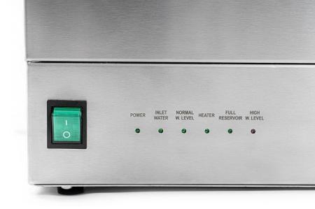 Медицинский аквадистиллятор 10 л/ч, нержавеющая сталь, сборник на 20 литров, с рег. удост-ем.,