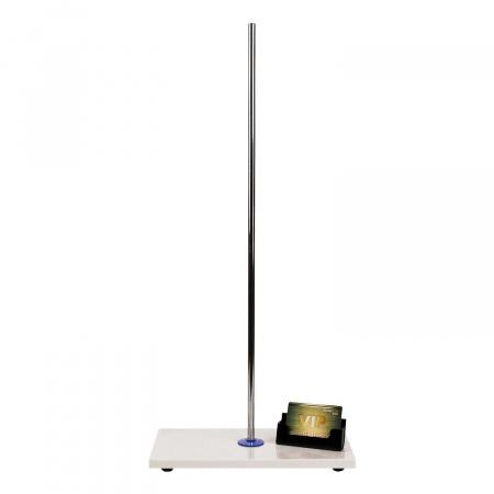 Основание штатива 300x150x30 мраморное белое со штырем "СТАНДАРТ"