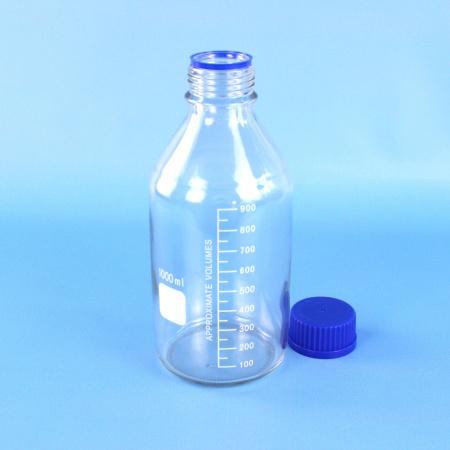Банка для реактивов, 1000 мл, светлое стекло, градуированная