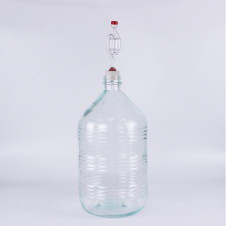 Стеклянная бутыль СССР, 15 л, рифленая, 1 шт