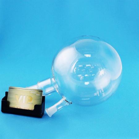 Колба круглодонная двугорлая 5drops КГУ-2-1-2000, на 2000 мл, шлифы 29/32-14/23