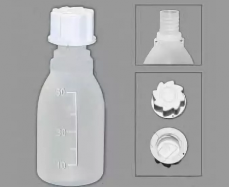 Бутылка, 100 мл, ПЭ, узкое горло, градуированная, Kartell - В наличии