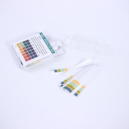 Индикаторная бумага (лакмусовая), pH 0-14, универсальная, четырёхцветная, 100 полосок в книжке, CH, 1 шт