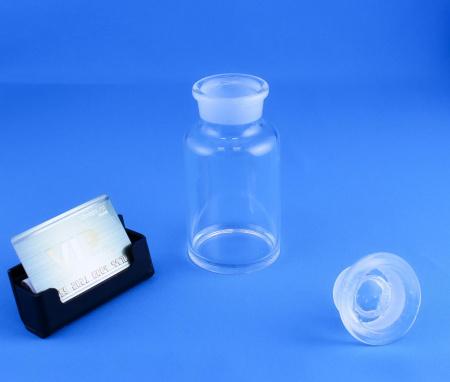 Склянка (штанглас) 5drops, 250 мл, светлое стекло, с притёртой пробкой, широкое горло