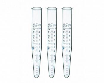 Пробирки конические центрифужные градуированные П-1-10-0,1 (ПЦГ), ТС, упаковка 100 шт