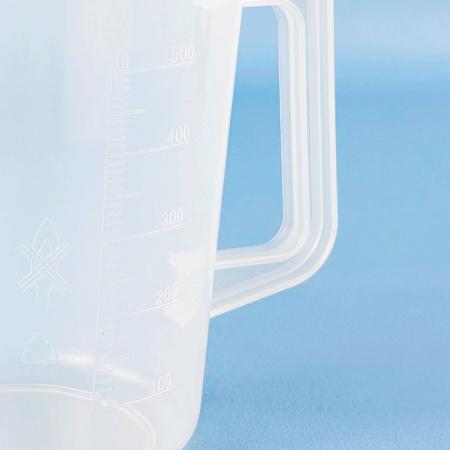 Мензурка (Стакан) с ручкой 5drops-500, на 500 мл, полипропилен, градуированная