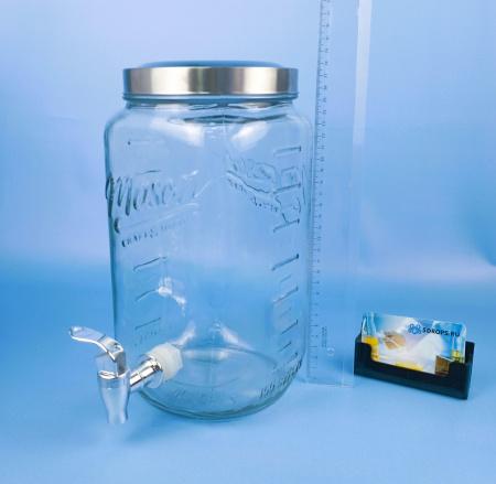 Комплект: Лимонадница с Подставкой 4,7 литра "Mr. Lemon" с градуировкой