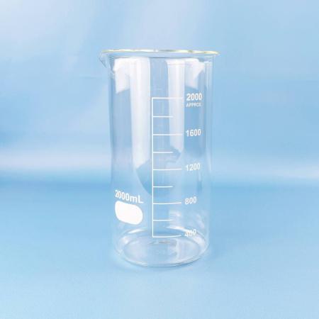Стакан лабораторный высокий 5drops В-1-2000, 2000 мл, стекло Boro 3.3, градуированный - В наличии