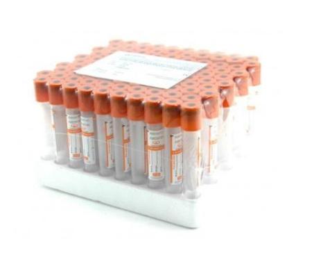 Пробирки вакуумные с активатором свертывания, 5 мл, 13х100 мм, 100 шт, пластик, для исследования сыворотки, MMed - Под заказ