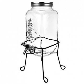 Лимонадница "Фрукты" 3,5 литра, с подставкой