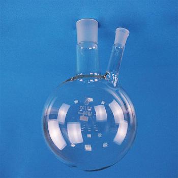 Колба круглодонная двугорлая КГУ-1000, 1000 мл, шлифы 29/32-14/23 Колба круглодонная двугорлая КГУ-1000, 1000 мл, шлифы 29/32-14/23